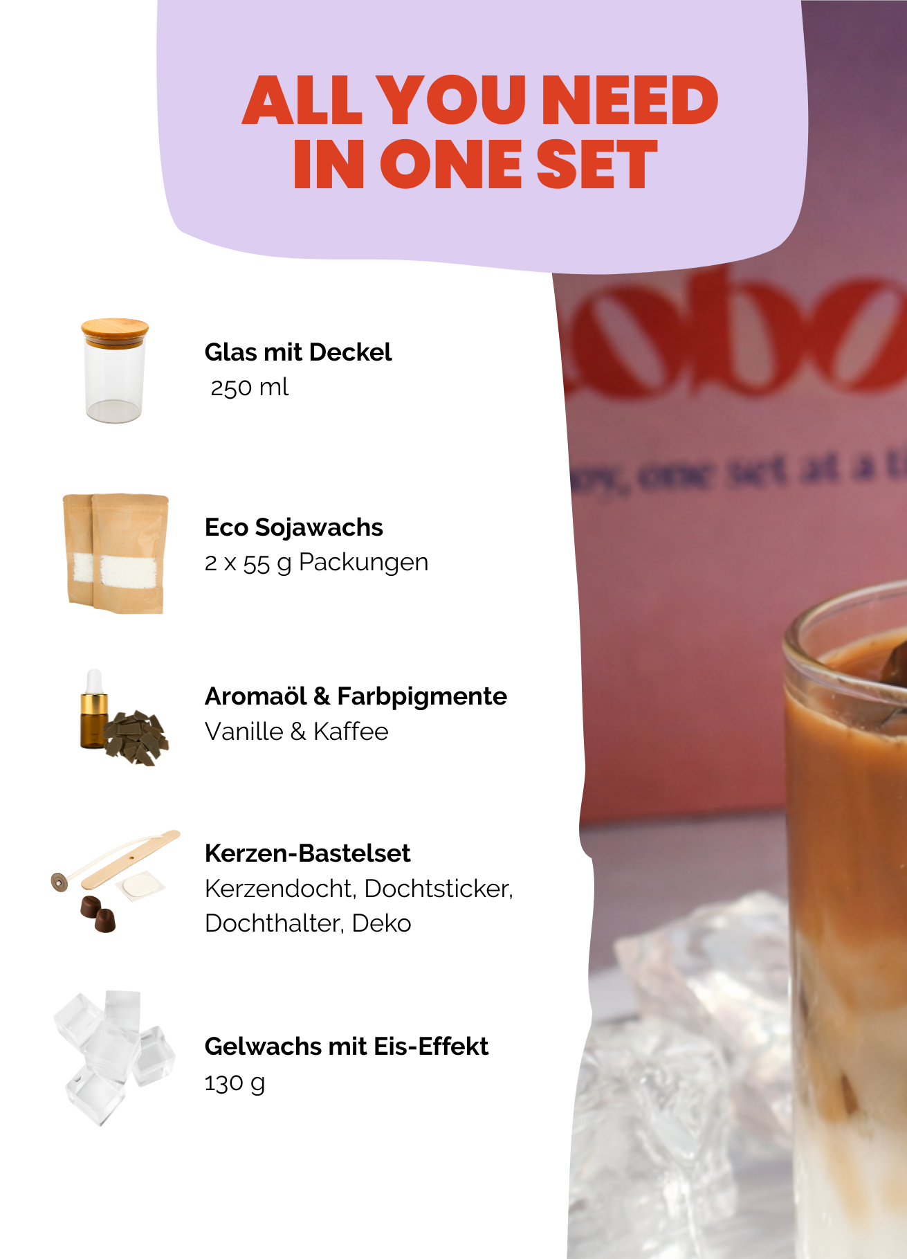 Cold Brew Latte Candle Kit