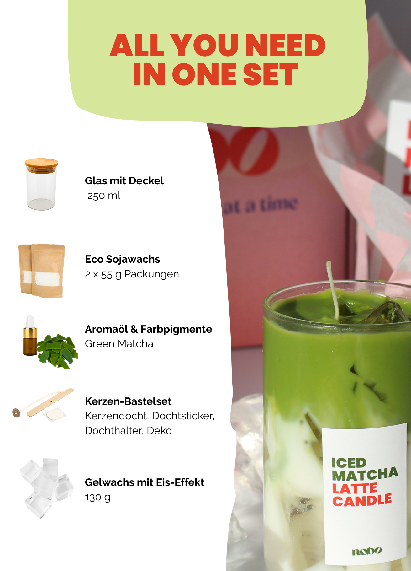 Iced Matcha Candle Kit