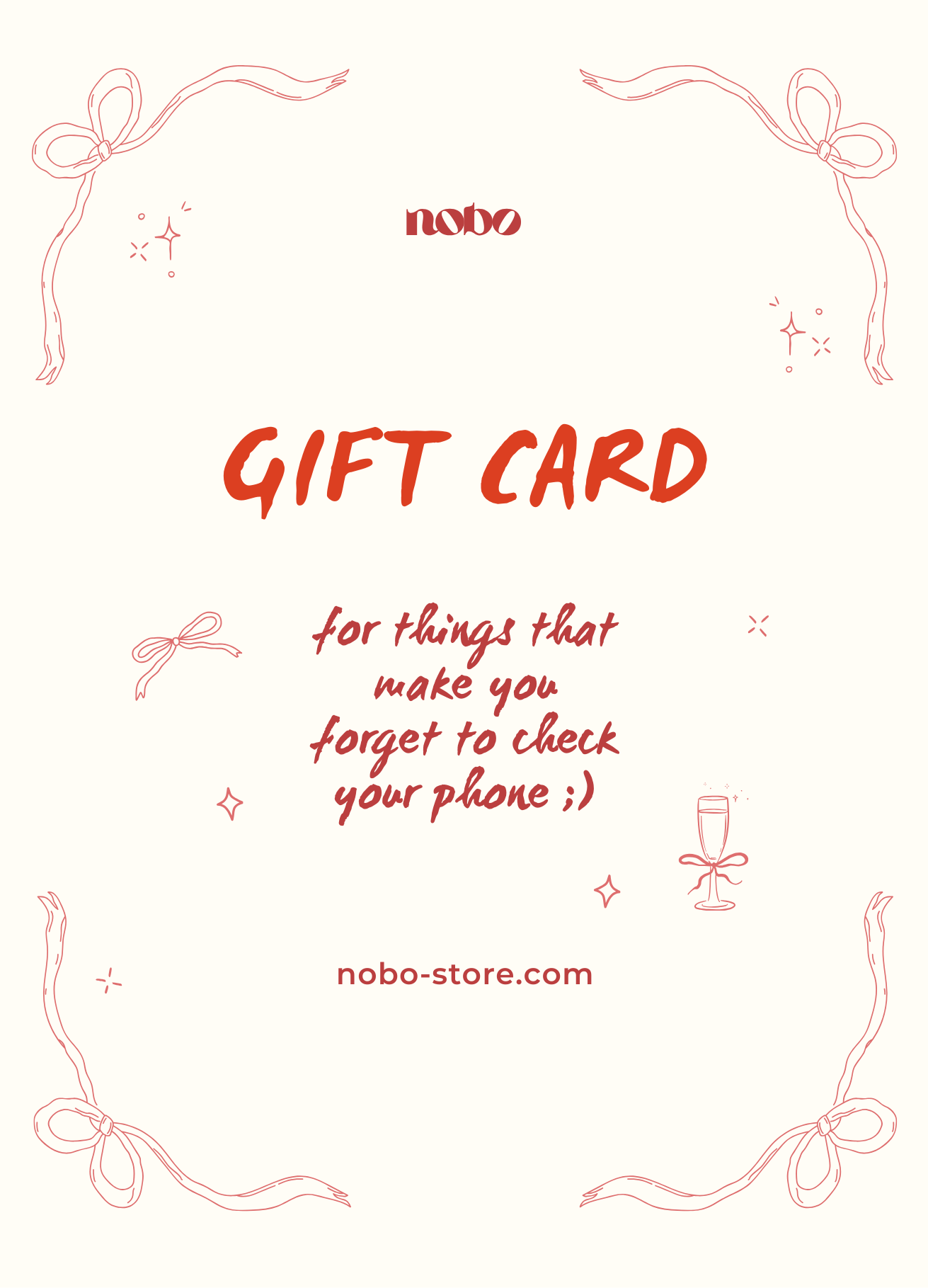 nobo gift card | Geschenkgutschein